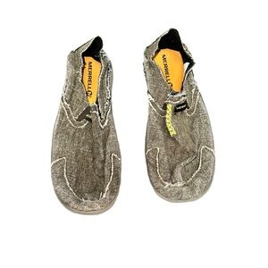 Merrell Slip On Shoes Men’s 11 Brown Canvas Casual Distressed Comfort